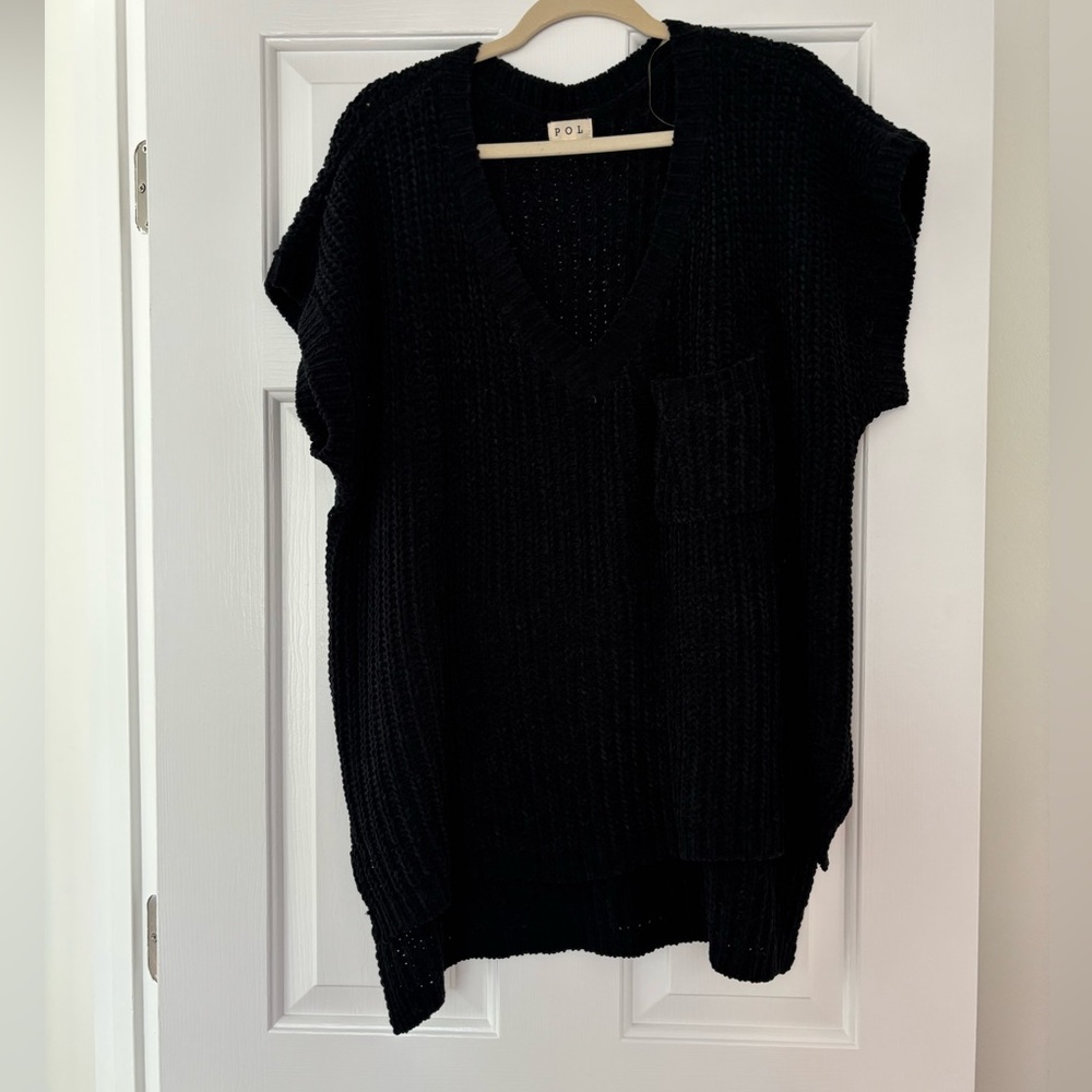 Black V-Neck Sweater
